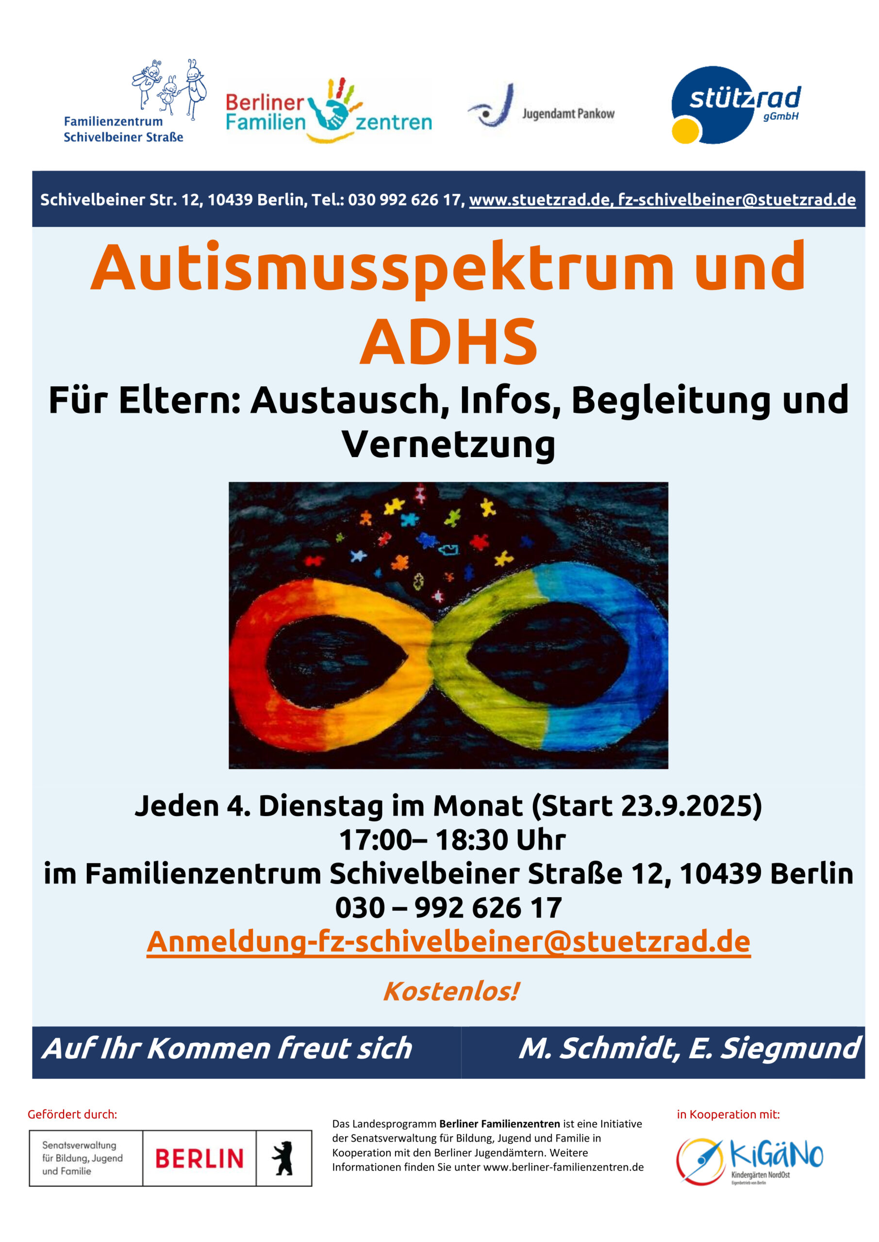 Treffen für Eltern mit Kindern im Autismusspektrum