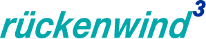 Logo: Gefördert von rückenwind³