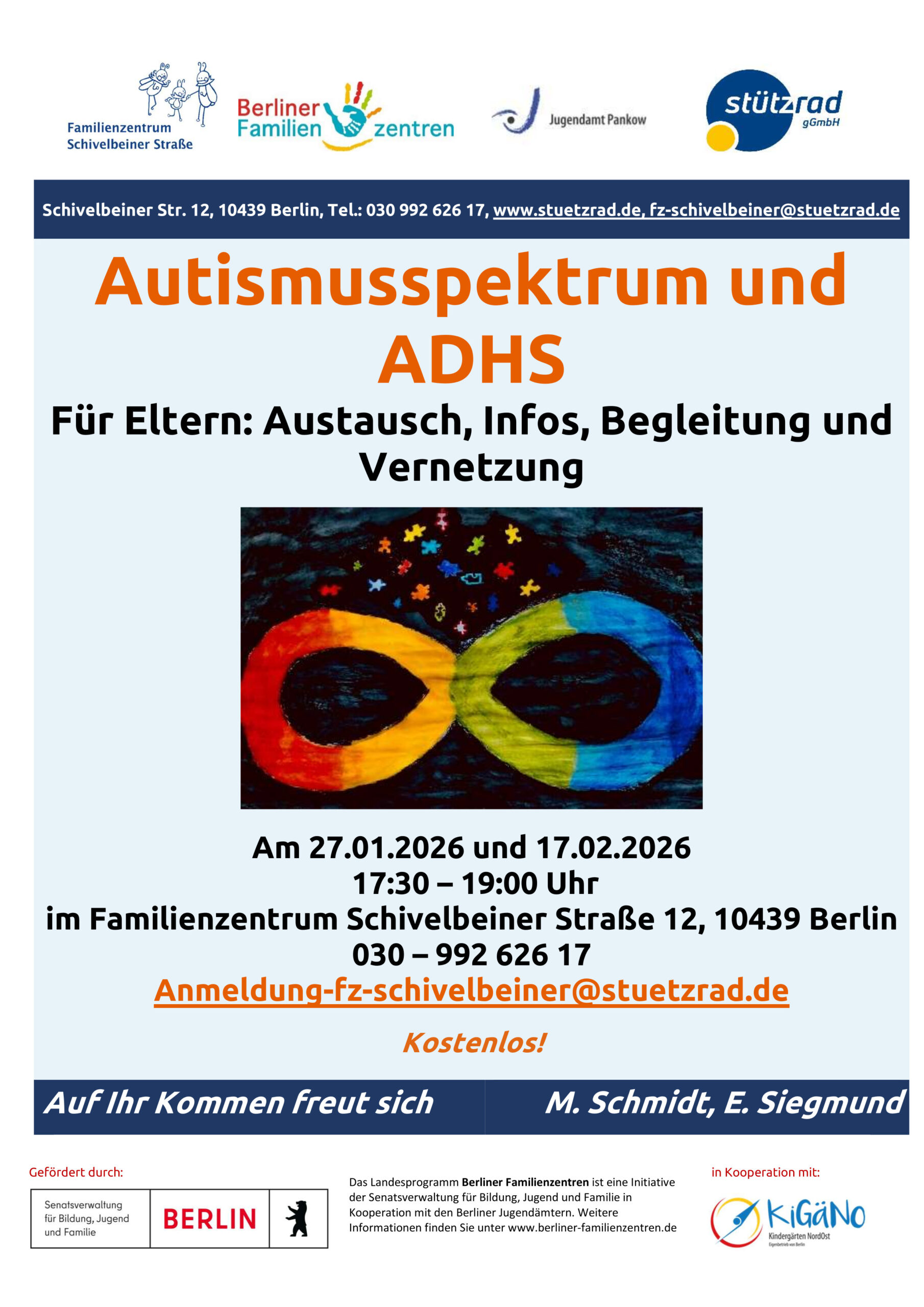 Angebot für Eltern mit Kindern im Autismusspektrum