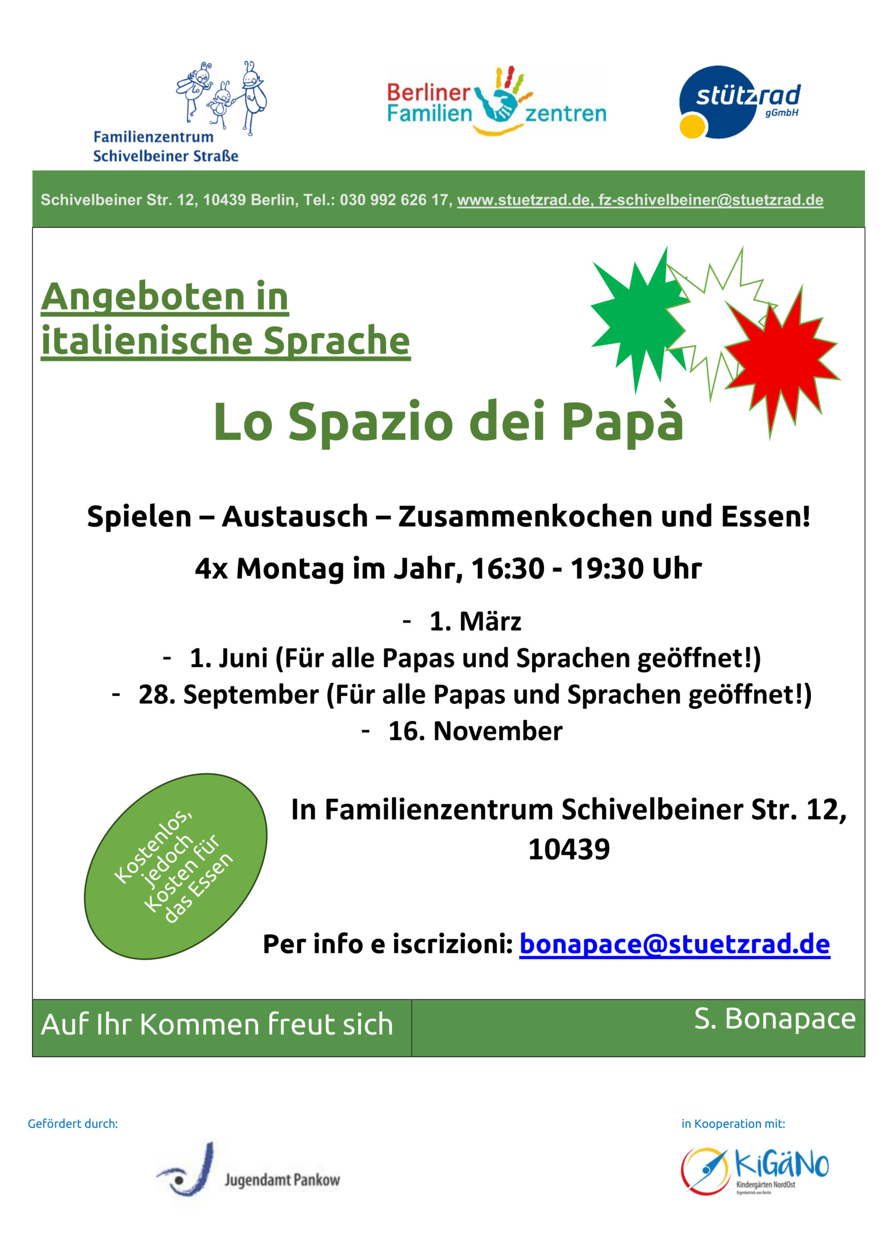 Vätergruppe auch auf Deutsch