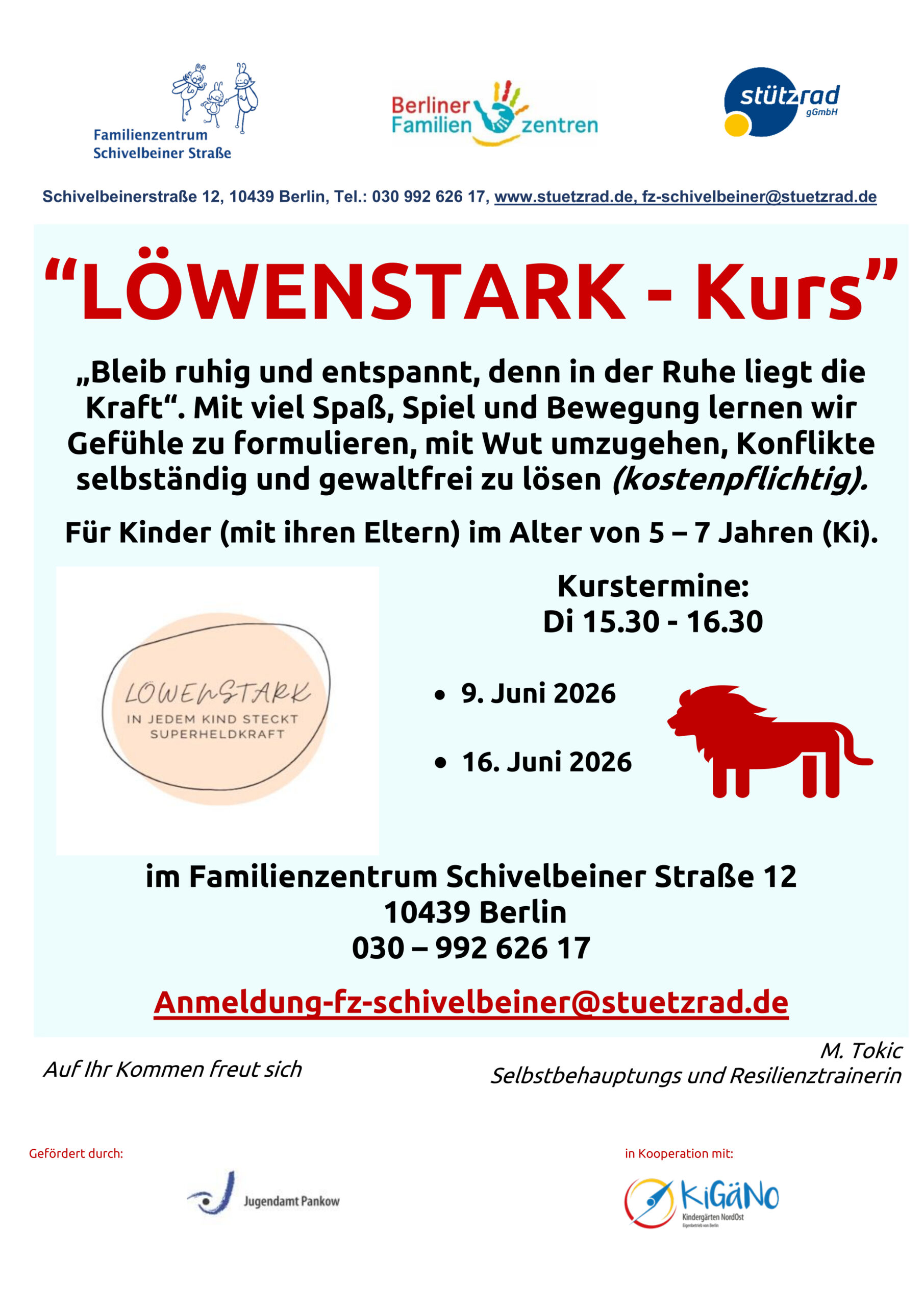 Kursangebot Löwenstark