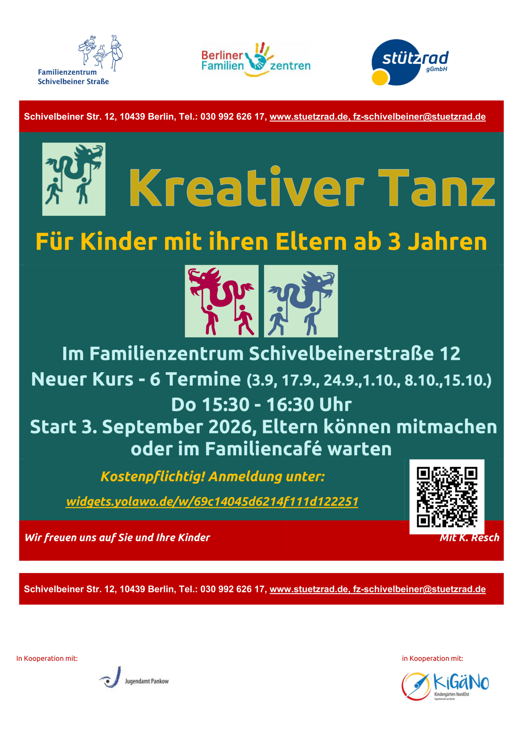 Kreativer Tanz für Kinder und Eltern