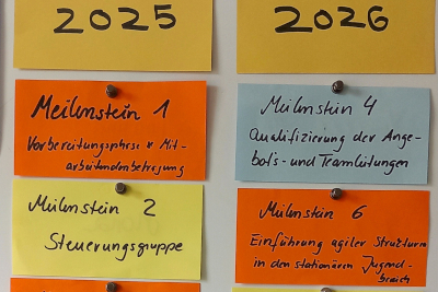 Thumbnail: die Meilensteine des Rückenwind-Projektes.