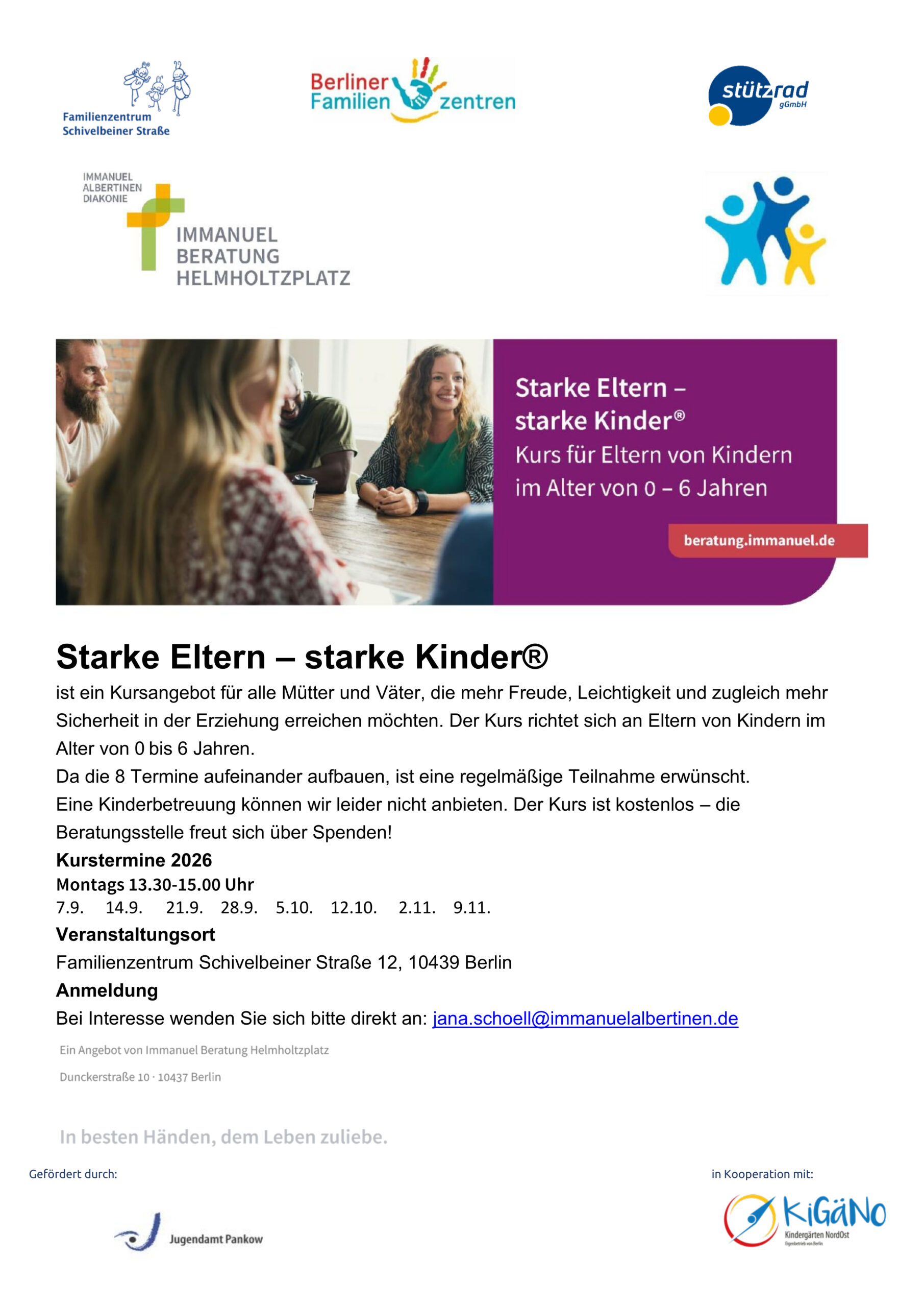 Flyer Starke Eltern -starke Kinder