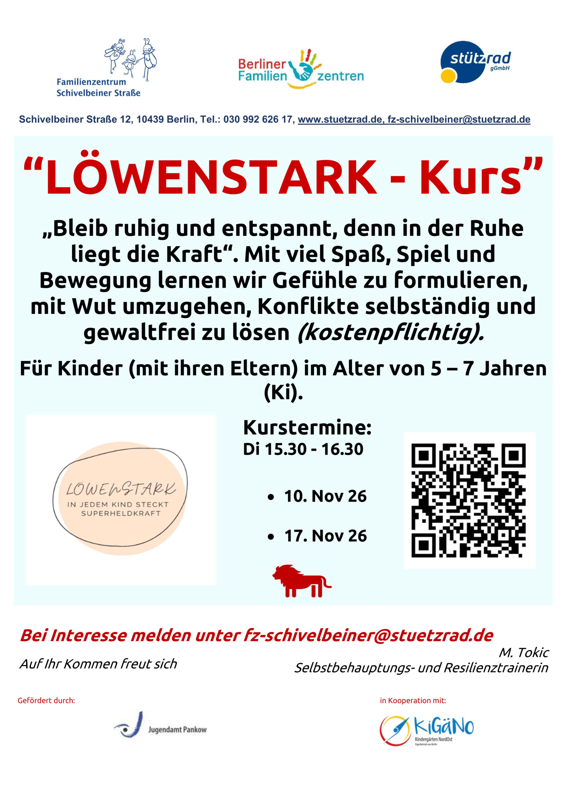 Löwenstark-Workshop im Familienzentrum