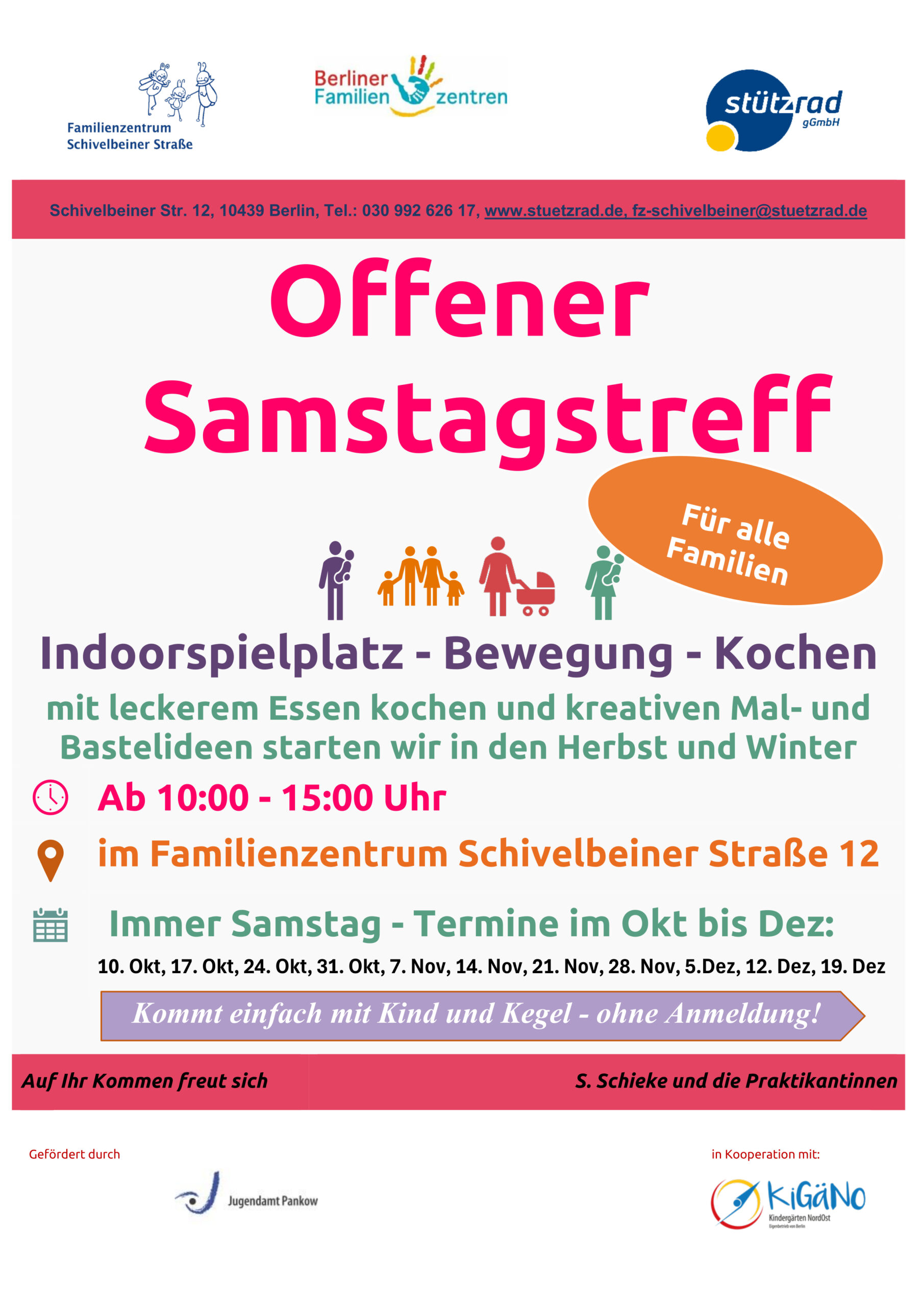 Flyer offener Samstagstreff